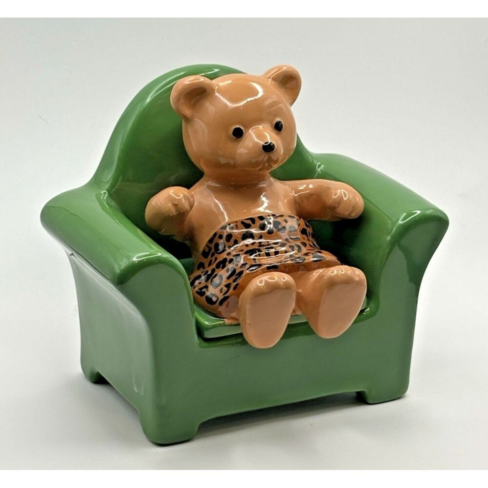 Urban Outfitters Cozy Bear Stash Trinket Box Used